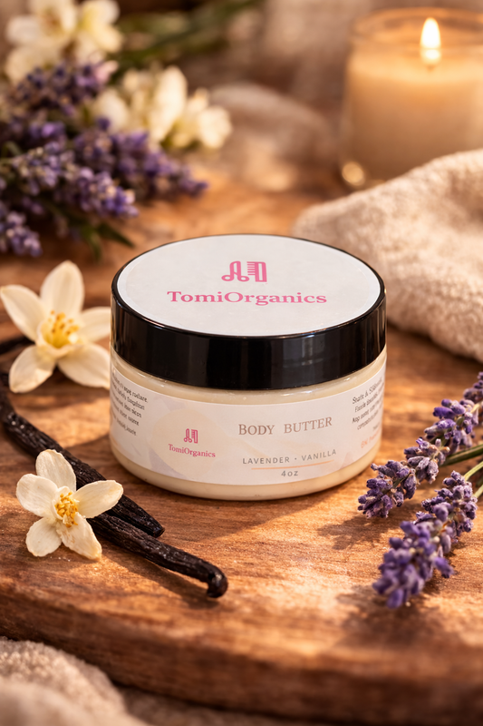 Lavender + Vanilla Body Butter (4 oz)