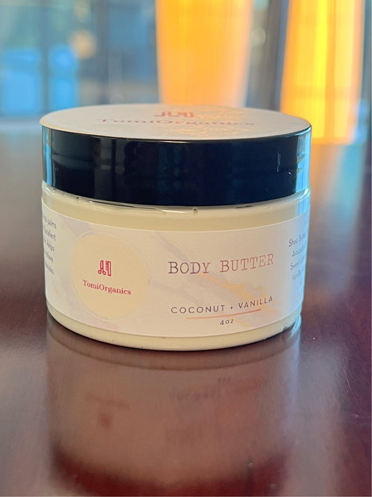Body Butter - Coconut + Vanilla 4oz
